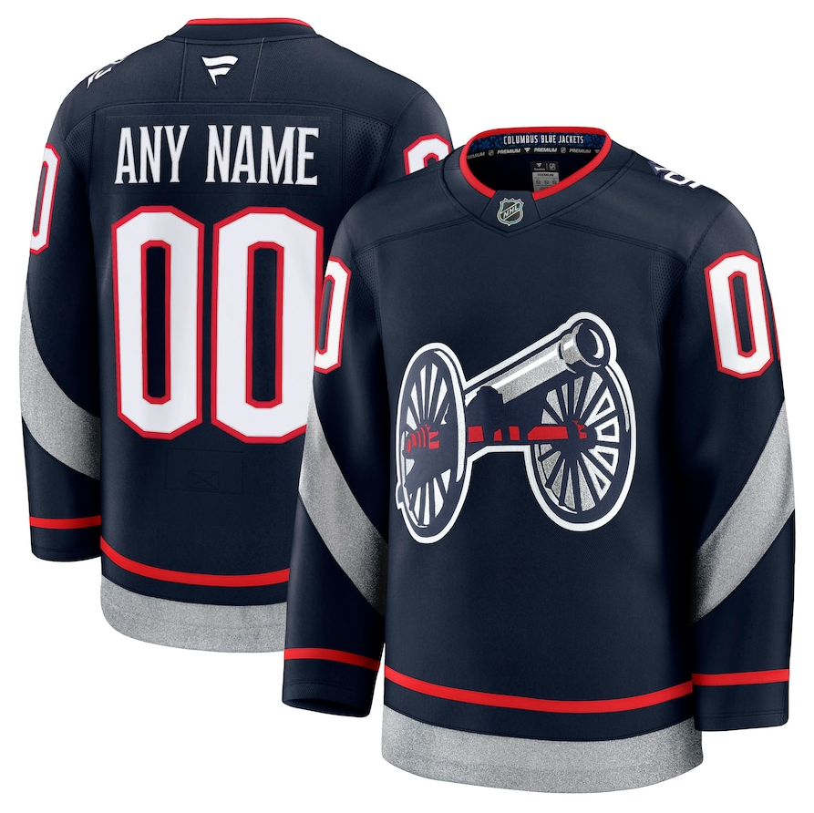 ANY NAME AND NUMBER COLUMBUS BLUE JACKETS 2025 STADIUM SERIES FANATICS