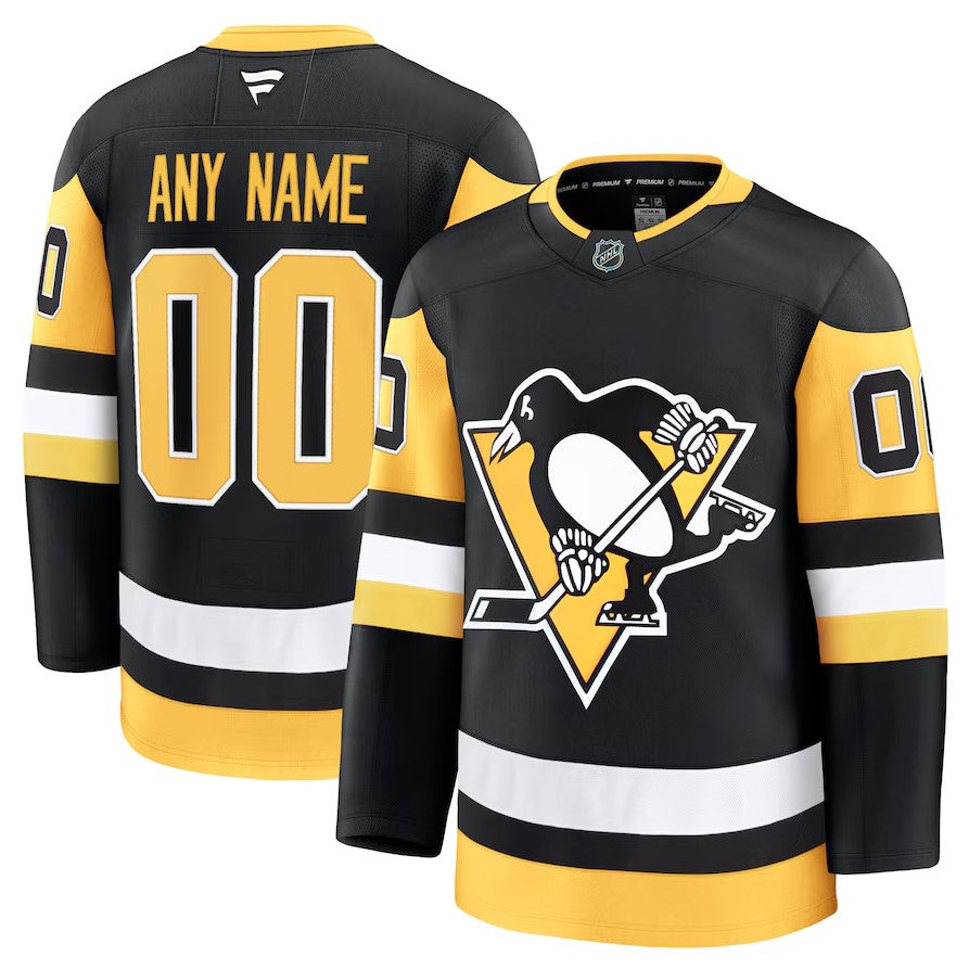 ANY NAME AND NUMBER PITTSBURGH PENGUINS HOME OR AWAY FANATICS PREMIUM