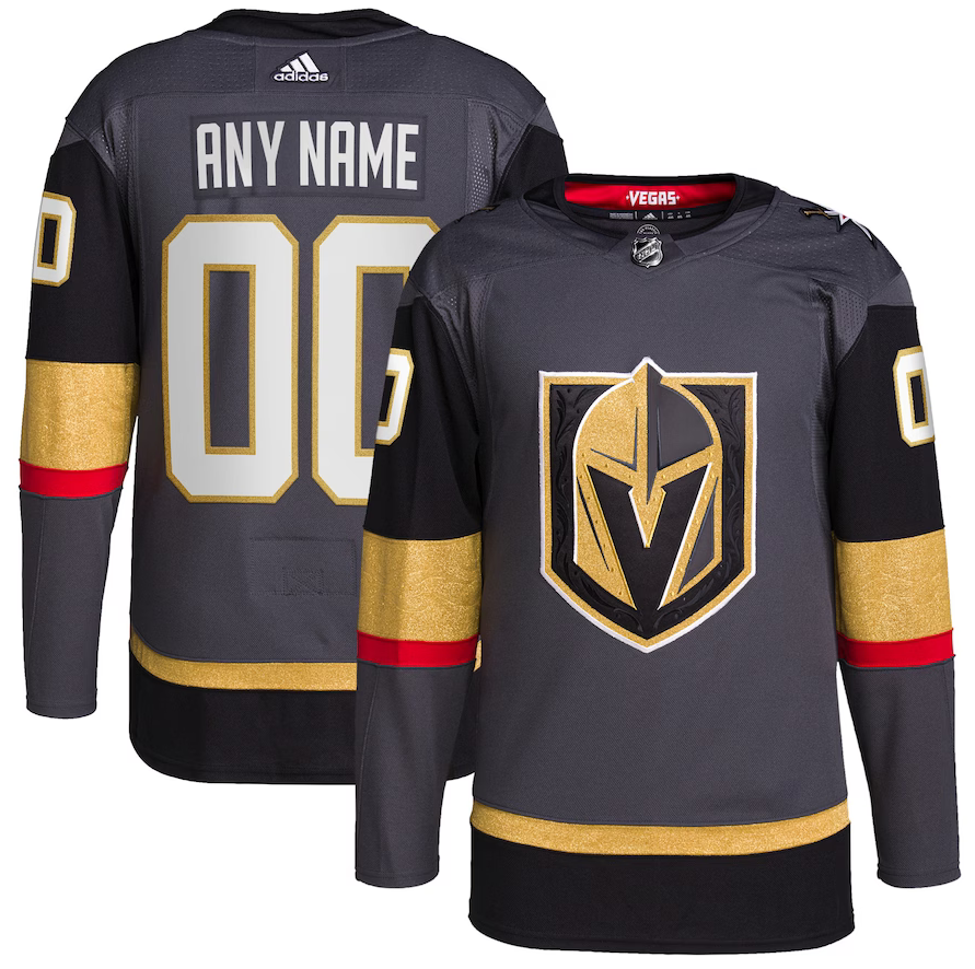 ANY NAME AND NUMBER VEGAS GOLDEN KNIGHTS THIRD AUTHENTIC ADIDAS NHL JE