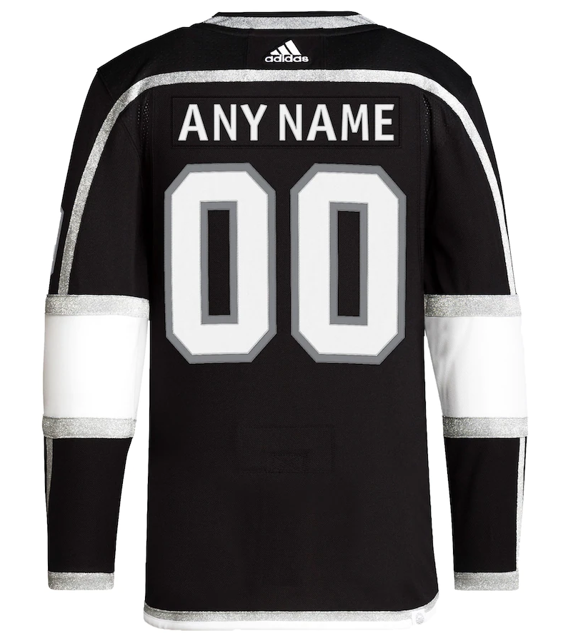 ANY NAME AND NUMBER LOS ANGELES KINGS HOME OR AWAY ADIDAS PRIMEGREEN NHL JERSEY (HAND STITCHED ON-ICE NAME/NUMBER/CUSTOMIZATION)