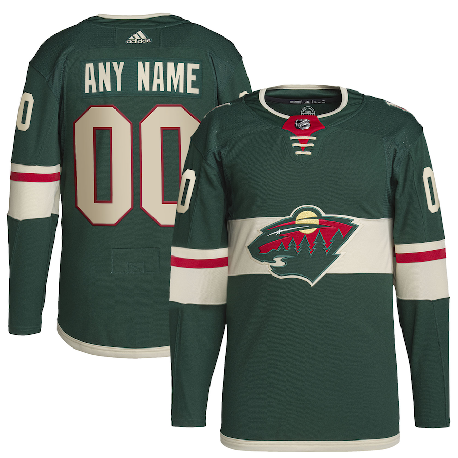 Nhl Minnesota Wild 3D Hockey Jersey Personalized Name Number