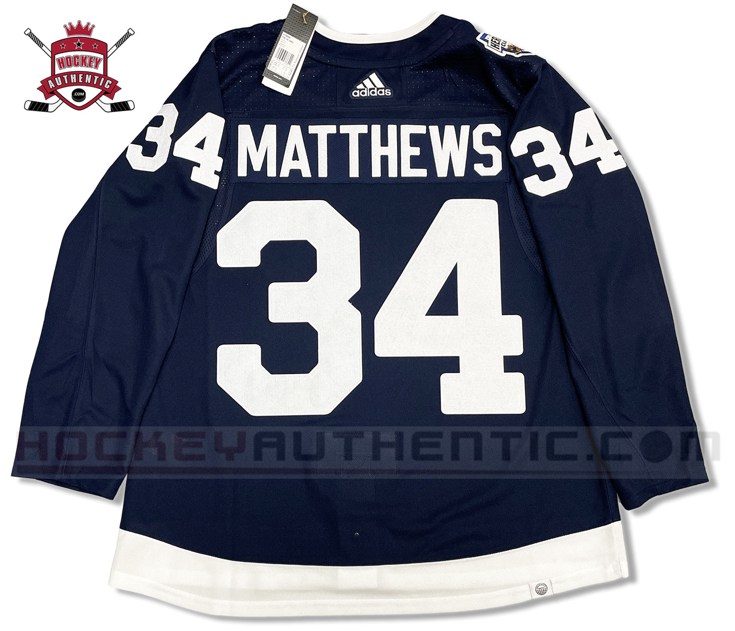 AUSTON MATTHEWS TORONTO MAPLE LEAFS 2022 HERITAGE CLASSIC AUTHENTIC AD