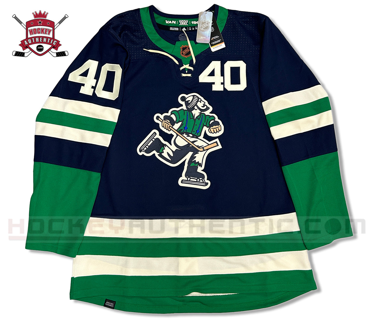 ANY NAME AND NUMBER VANCOUVER CANUCKS REVERSE RETRO ADIDAS PRIMEGREEN NHL JERSEY (HAND STITCHED ON-ICE NAME/NUMBER/CUSTOMIZATION)
