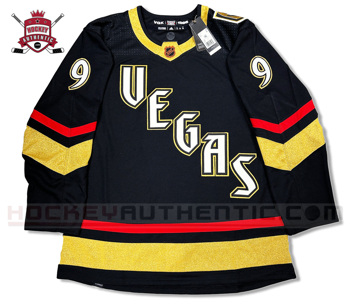 NEW FLEURY SIZE 52 L VEGAS KNIGHTS AUTHENTIC ADIDAS REVERSE RETRO RED JERSEY  NWT