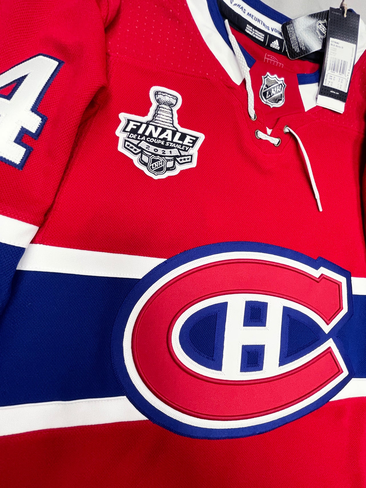 ANY NAME AND NUMBER 2021 STANLEY CUP FINAL MONTREAL CANADIENS ADIDAS PRIMEGREEN NHL JERSEY (HAND STITCHED ON-ICE NAME/NUMBER/CUSTOMIZATION)