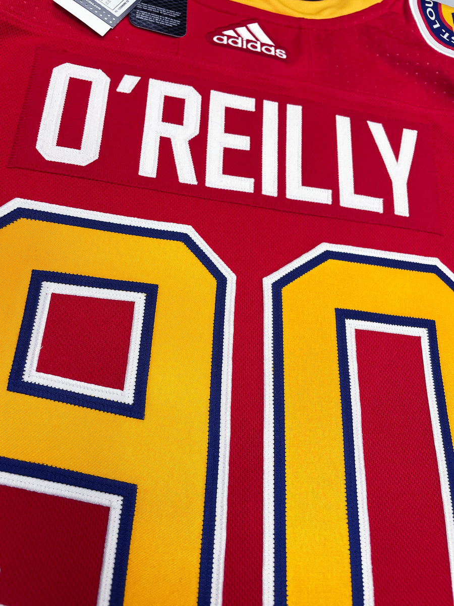 Ryan O'Reilly St. Louis Blues Unsigned Alternate Jersey Shooting