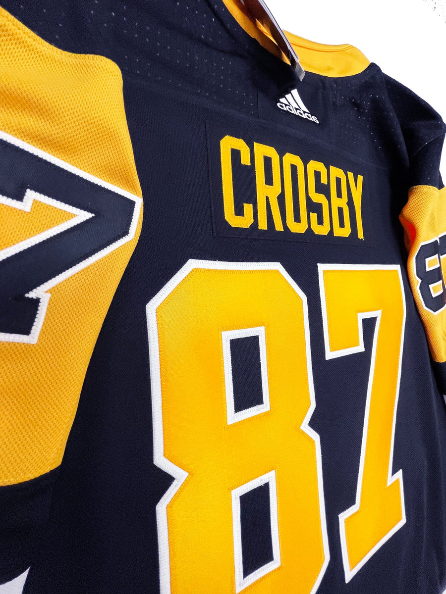 Reebok CCM Pittsburgh Penguins Sidney Crosby Light Blue Jersey Fight Strap  52