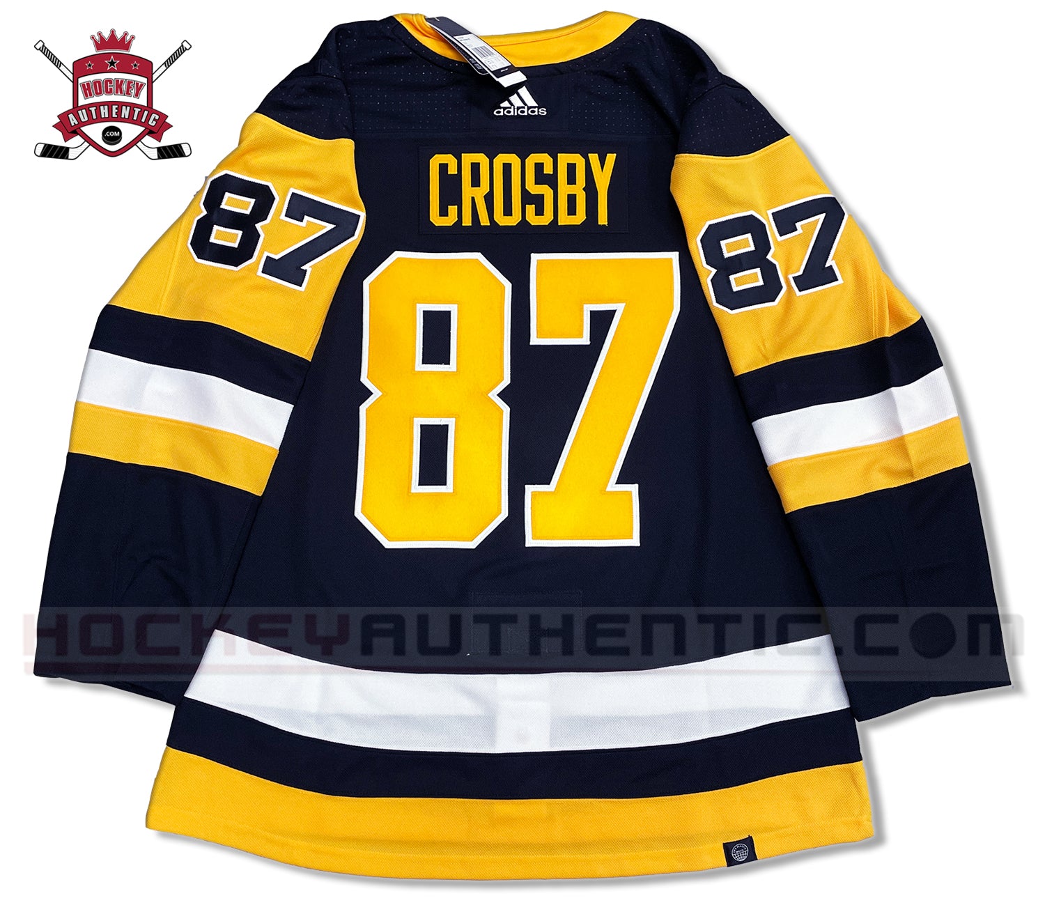 SIDNEY CROSBY PITTSBURGH PENGUINS HOME AUTHENTIC ADIDAS NHL JERSEY PR