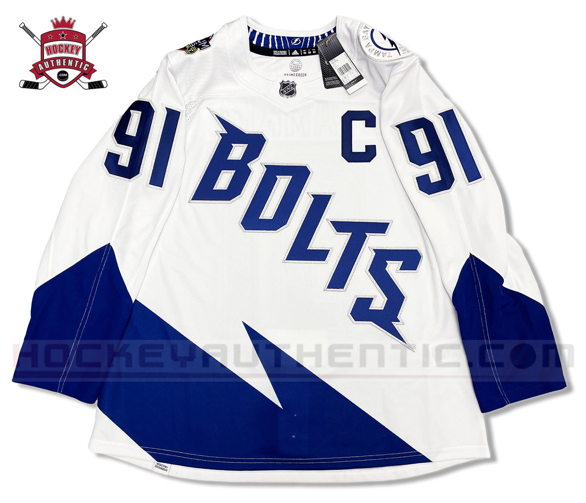 Tampa Bay Lightning adidas 2022 NHL Stadium Series Primegreen Custom Jersey  - White