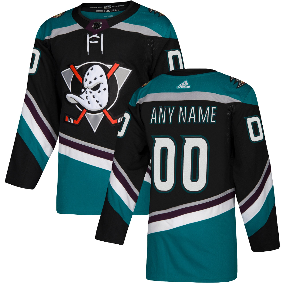 ANY NAME AND NUMBER ANAHEIM DUCKS THIRD ALTERNATE AUTHENTIC PRO ADIDAS