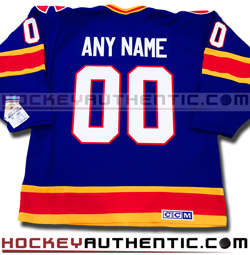 ANY NAME AND NUMBER COLORADO ROCKIES CCM VINTAGE REPLICA NHL JERSEY