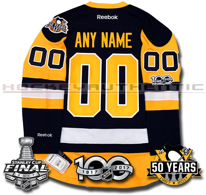 ANY NAME AND NUMBER PITTSBURGH PENGUINS 2017 STANLEY CUP FINALS PREMIE