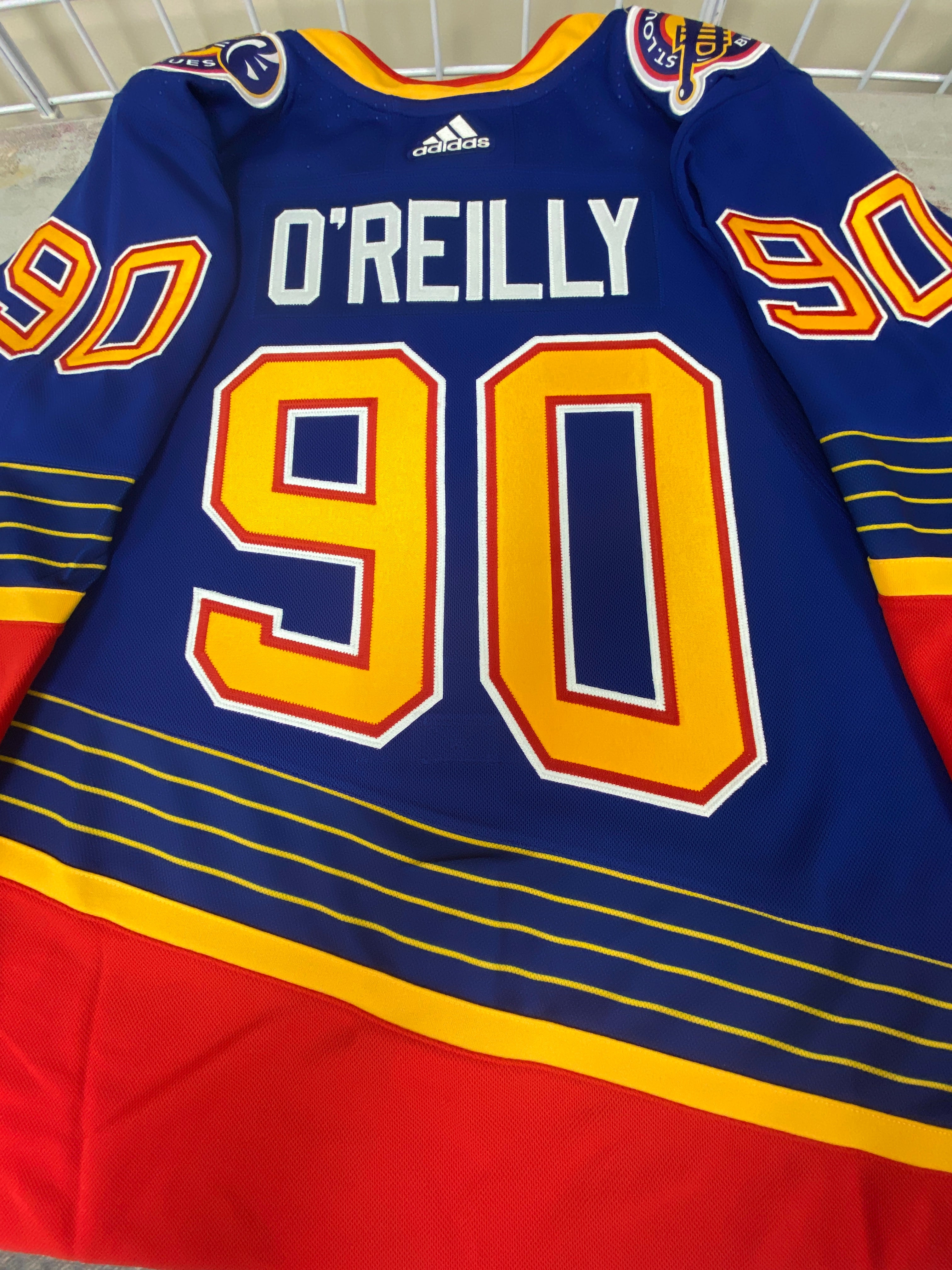 ANY NAME AND NUMBER LOUIS BLUES RETRO AUTHENTIC ADIDAS NHL JERSEY