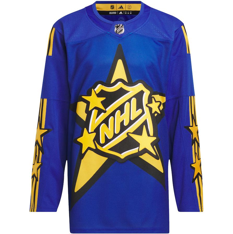 AUSTON MATTHEWS 2024 ALL STAR AUTHENTIC BLUE ADIDAS X DREW HOUSE NHL J