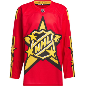 BROCK BOESER 2024 ALL STAR AUTHENTIC RED ADIDAS X DREW HOUSE NHL JERSEY (VANCOUVER CANUCKS)