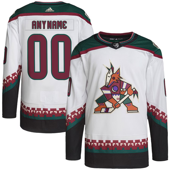 ANY NAME AND NUMBER ARIZONA COYOTES HOME OR AWAY KACHINA AUTHENTIC ADIDAS NHL JERSEY (CUSTOMIZED PRIMEGREEN MODEL)