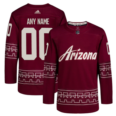 ANY NAME AND NUMBER ARIZONA COYOTES THIRD AUTHENTIC ADIDAS NHL JERSEY (CUSTOMIZED PRIMEGREEN MODEL)