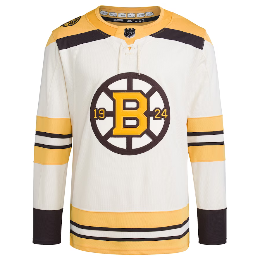 ANY NAME AND NUMBER BOSTON BRUINS HOME CENTENNIAL AUTHENTIC ADIDAS