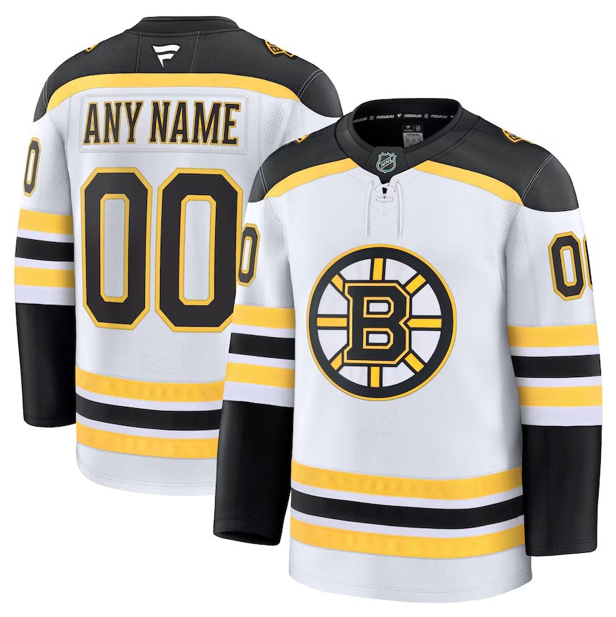 ANY NAME AND NUMBER BOSTON BRUINS HOME OR AWAY FANATICS NHL JERSEY (HAND STITCHED PREMIUM MODEL)