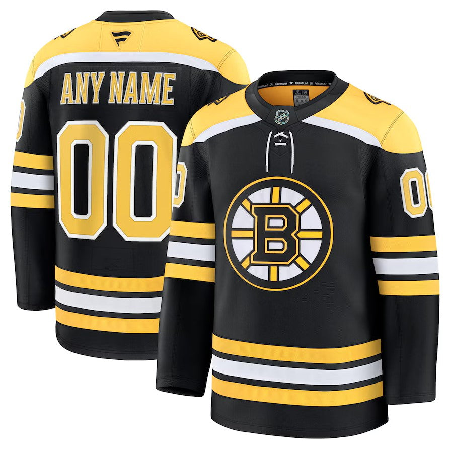 ANY NAME AND NUMBER BOSTON BRUINS HOME OR AWAY FANATICS NHL JERSEY (HAND STITCHED PREMIUM MODEL)