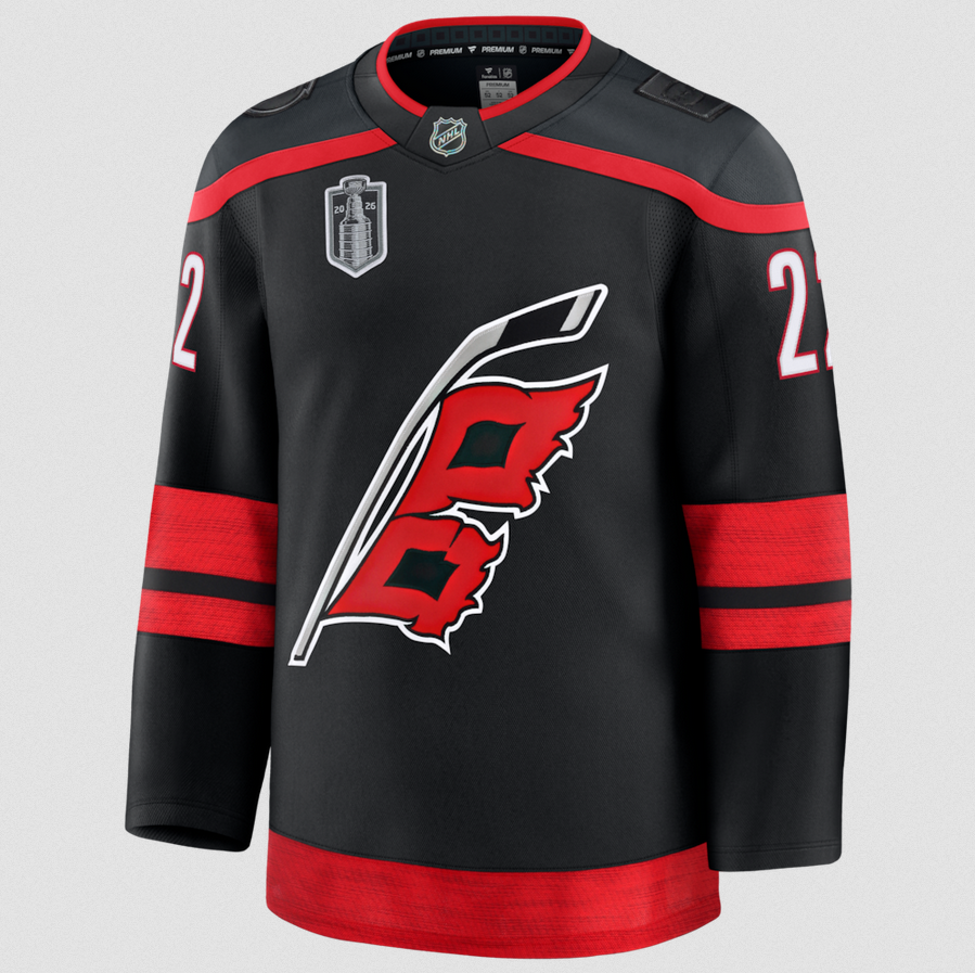 ANY NAME AND NUMBER CAROLINA HURRICANES 2026 STANLEY CUP FINAL HOME OR AWAY FANATICS PREMIUM NHL JERSEY (HAND STITCHED ON-ICE NAME/NUMBER/CUSTOMIZATION)