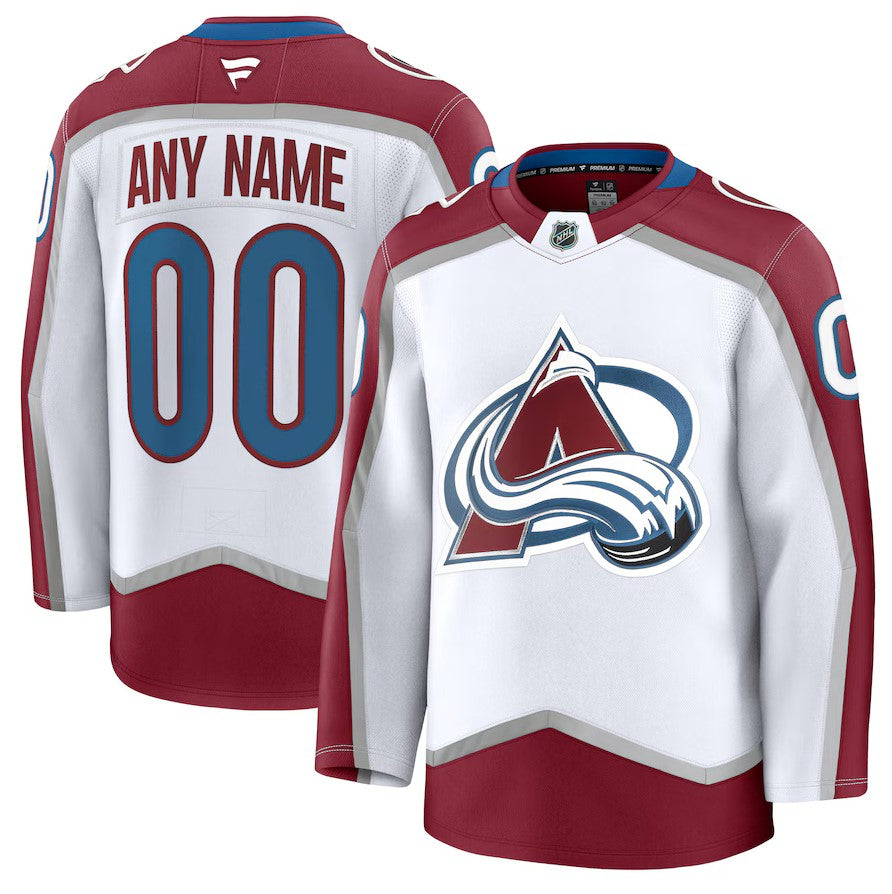 ANY NAME AND NUMBER COLORADO AVALANCHE HOME OR AWAY FANATICS NHL JERSEY (HAND STITCHED PREMIUM MODEL)