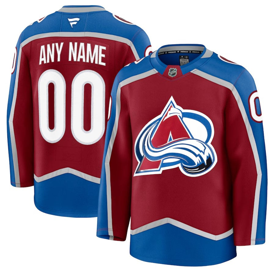 ANY NAME AND NUMBER COLORADO AVALANCHE HOME OR AWAY FANATICS NHL JERSEY (HAND STITCHED PREMIUM MODEL)