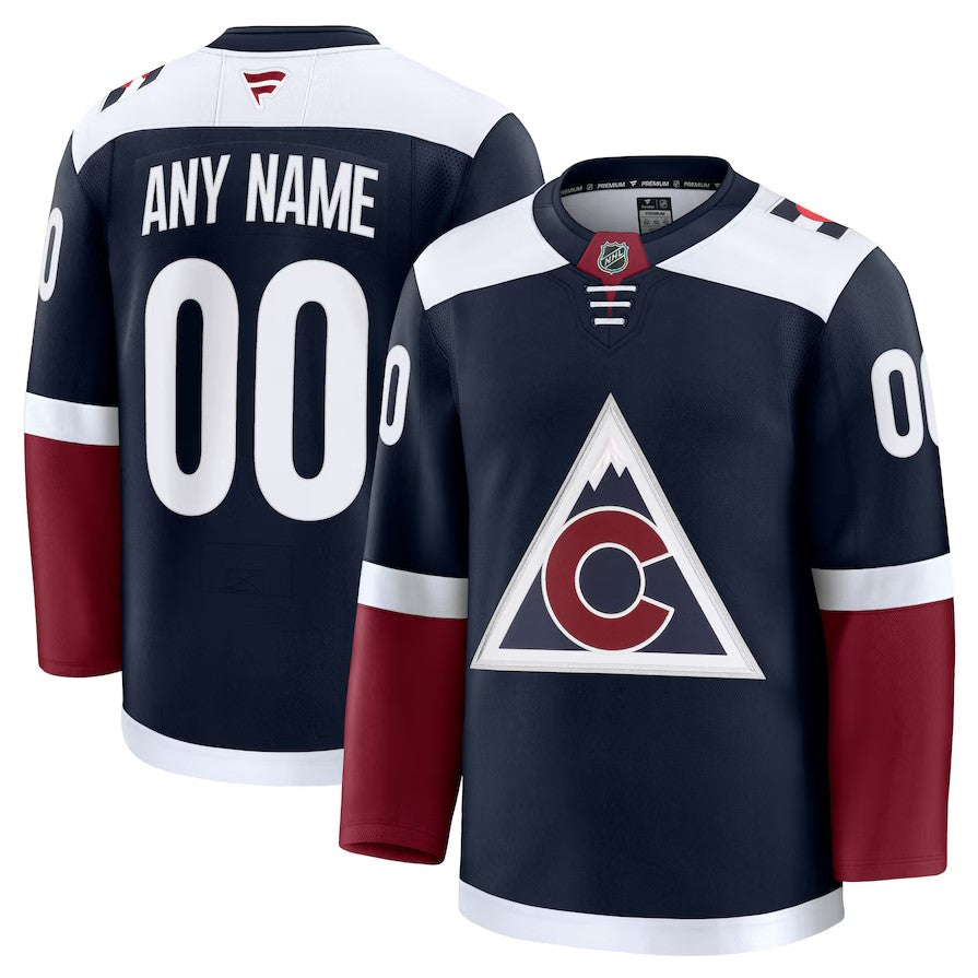 ANY NAME AND NUMBER COLORADO AVALANCHE THIRD FANATICS NHL JERSEY (HAND STITCHED PREMIUM MODEL)