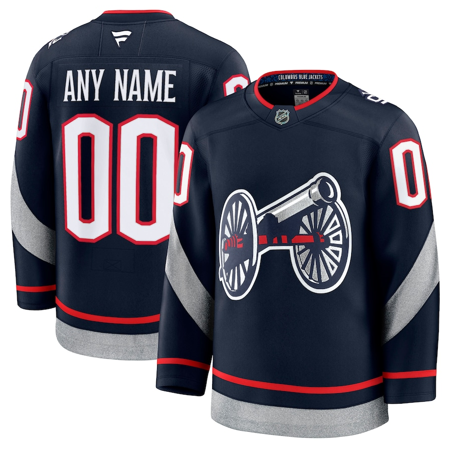 ANY NAME AND NUMBER COLUMBUS BLUE JACKETS 2025 STADIUM SERIES FANATICS NHL JERSEY (HAND STITCHED PREMIUM MODEL) WITH STADIUM SERIES SHOULDER PATCH