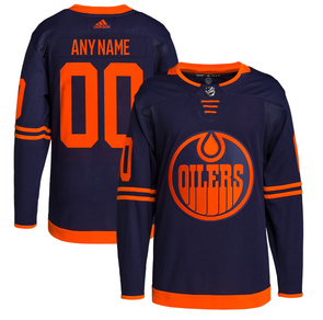 ANY NAME AND NUMBER EDMONTON OILERS THIRD AUTHENTIC ADIDAS NHL JERSEY (CUSTOMIZED PRIMEGREEN MODEL)
