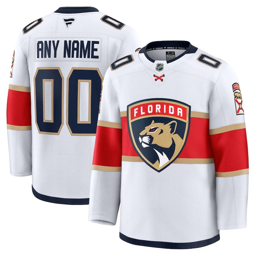 ANY NAME AND NUMBER FLORIDA PANTHERS HOME OR AWAY FANATICS NHL JERSEY (HAND STITCHED PREMIUM MODEL)