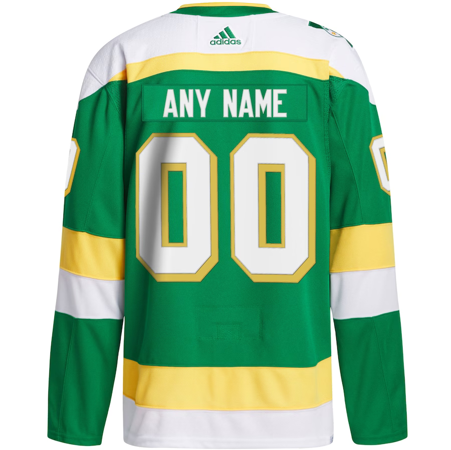 ANY NAME AND NUMBER MINNESOTA WILD THIRD AUTHENTIC ADIDAS NHL
