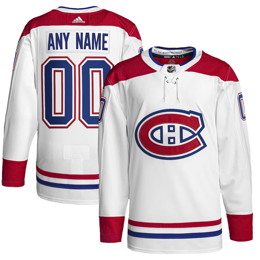 Customizable Montreal Canadiens Adidas Primegreen Authentic NHL Hockey
