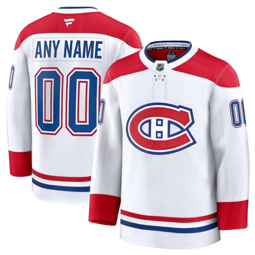 ANY NAME AND NUMBER MONTREAL CANADIENS HOME OR AWAY FANATICS NHL JERSEY (HAND STITCHED PREMIUM MODEL)