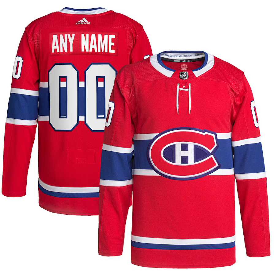 ANY NAME AND NUMBER MONTREAL CANADIENS HOME OR AWAY AUTHENTIC
