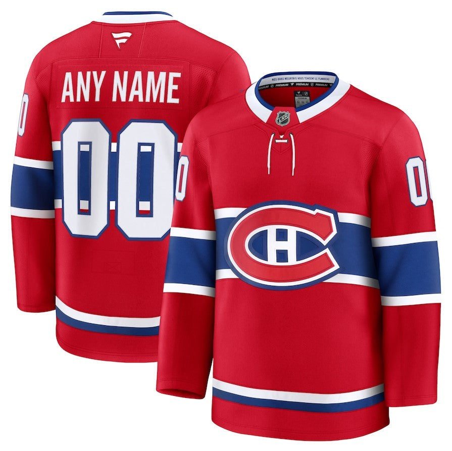 ANY NAME AND NUMBER MONTREAL CANADIENS HOME OR AWAY FANATICS NHL JERSEY (HAND STITCHED PREMIUM MODEL)