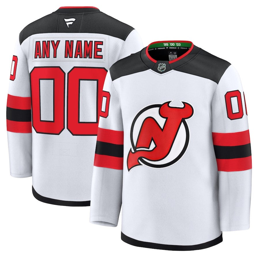 ANY NAME AND NUMBER NEW JERSEY DEVILS HOME OR AWAY FANATICS NHL JERSEY (HAND STITCHED PREMIUM MODEL)