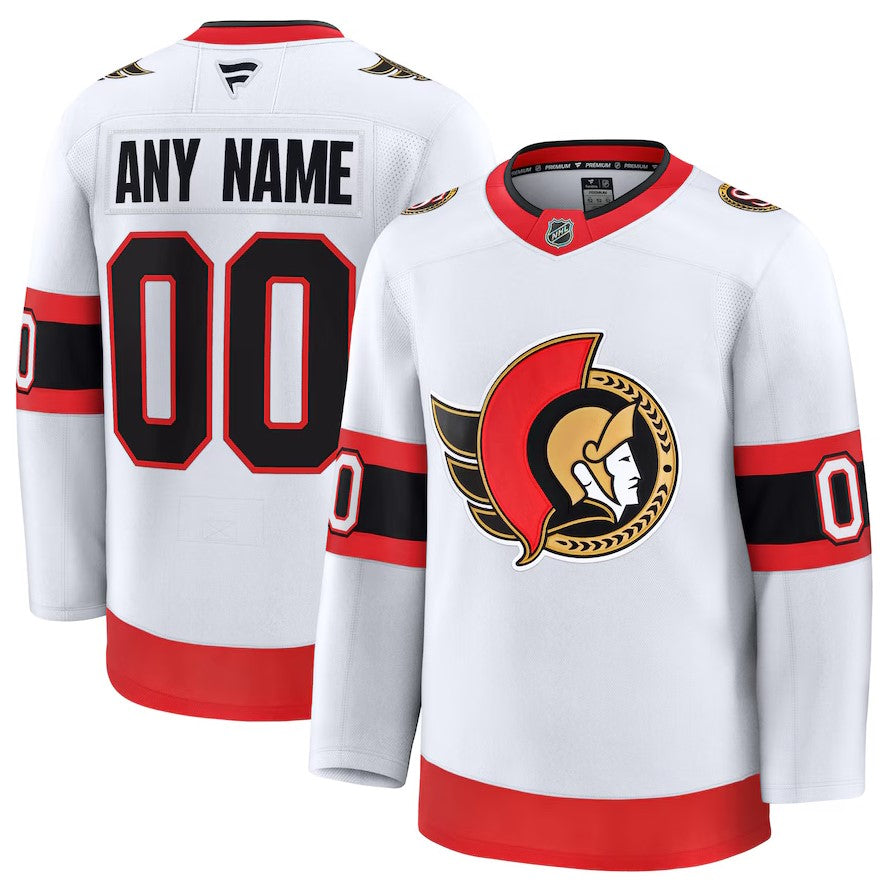 ANY NAME AND NUMBER OTTAWA SENATORS HOME OR AWAY FANATICS NHL JERSEY (HAND STITCHED PREMIUM MODEL)