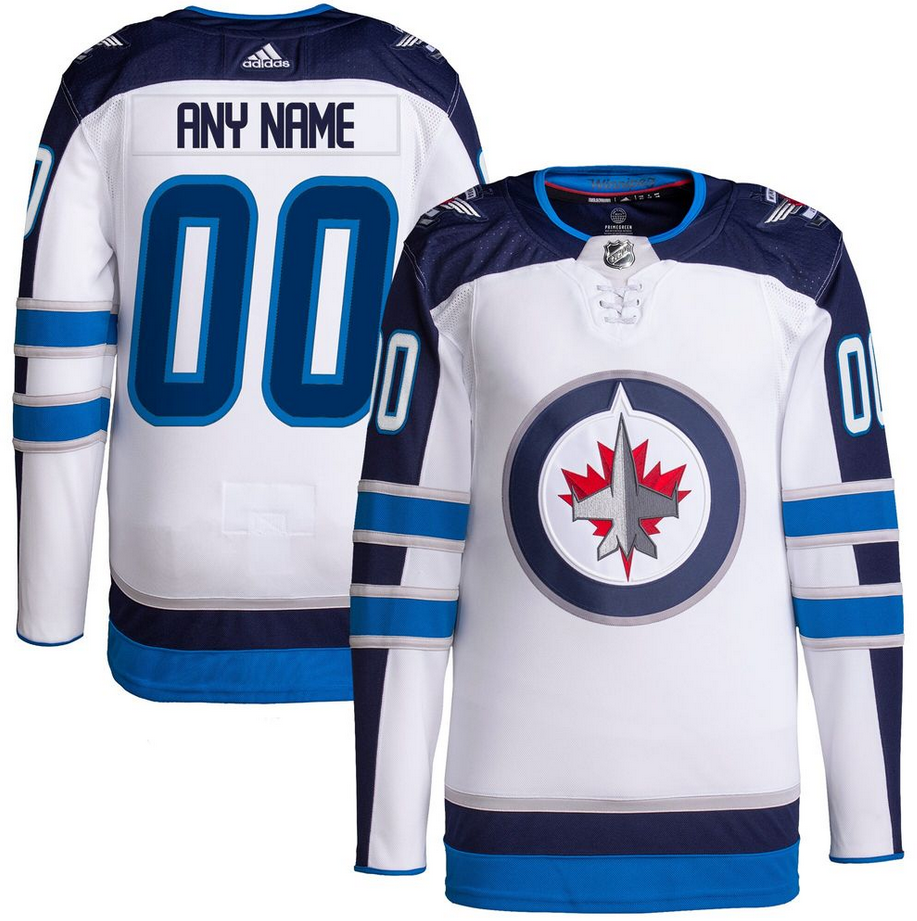 Customizable Winnipeg Jets Adidas Primegreen Authentic NHL Hockey Jersey - Third Alternate / L/52