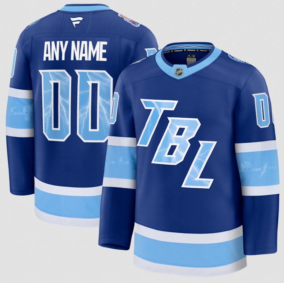 ANY NAME AND NUMBER TAMPA BAY LIGHTNING 2026 STADIUM SERIES FANATICS PREMIUM NHL JERSEY (HAND STITCHED ON-ICE NAME/NUMBER/CUSTOMIZATION)