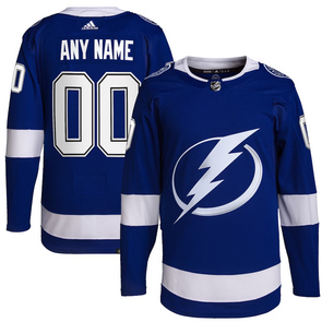 ANY NAME AND NUMBER TAMPA BAY LIGHTNING HOME OR AWAY AUTHENTIC ADIDAS NHL JERSEY (CUSTOMIZED PRIMEGREEN MODEL)
