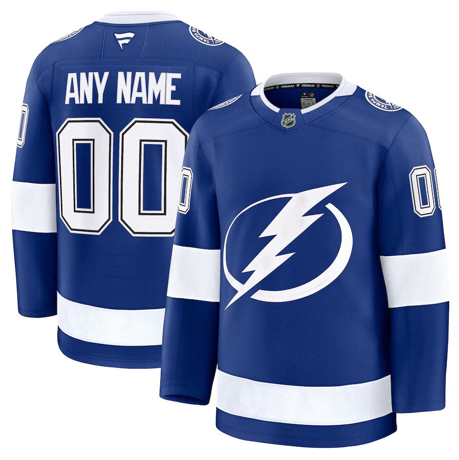 ANY NAME AND NUMBER TAMPA BAY LIGHTNING HOME OR AWAY FANATICS NHL JERSEY (HAND STITCHED PREMIUM MODEL)