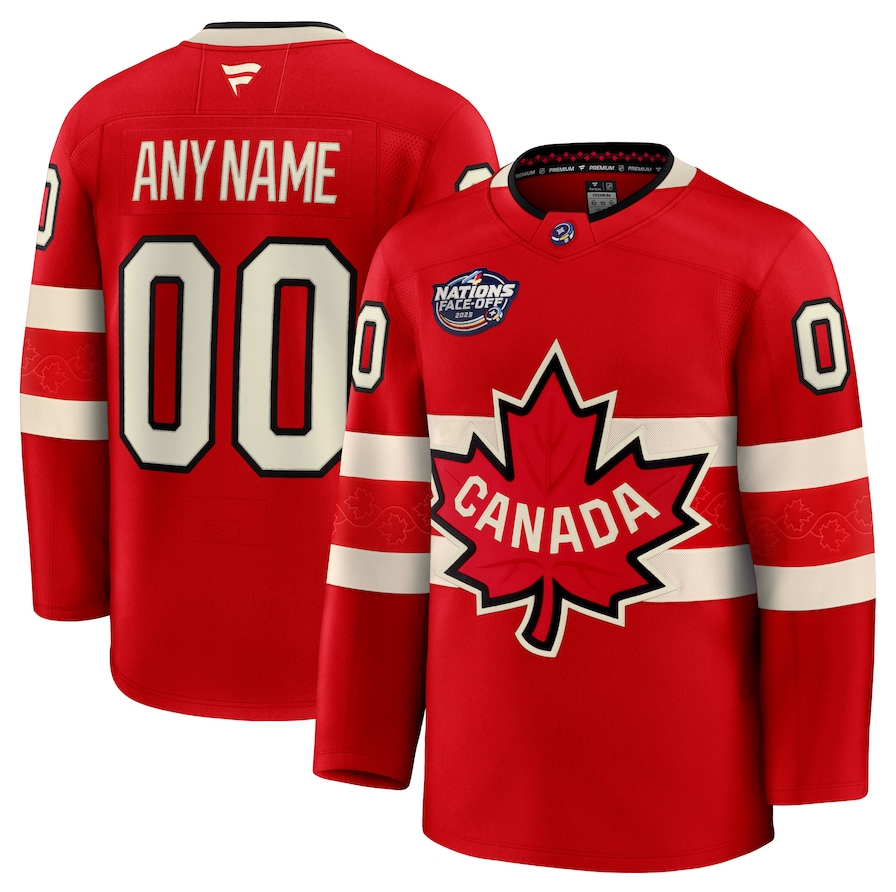 ANY NAME AND NUMBER TEAM CANADA 4 NATIONS FANATICS NHL JERSEY (HAND STITCHED PREMIUM MODEL) PRE-ORDER