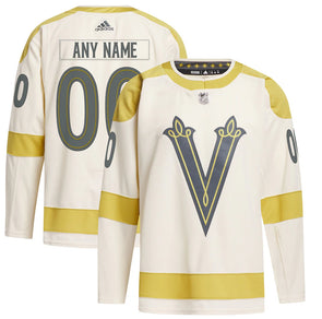 ANY NAME AND NUMBER VEGAS GOLDEN KNIGHTS 2024 WINTER CLASSIC AUTHENTIC ADIDAS NHL JERSEY (HAND STITCHED PRIMEGREEN MODEL)