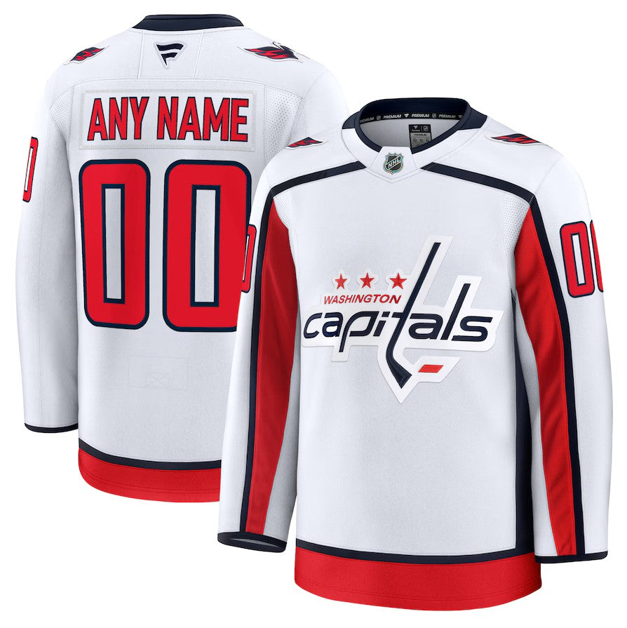 ANY NAME AND NUMBER WASHINGTON CAPITALS HOME OR AWAY FANATICS NHL JERSEY (HAND STITCHED PREMIUM MODEL)