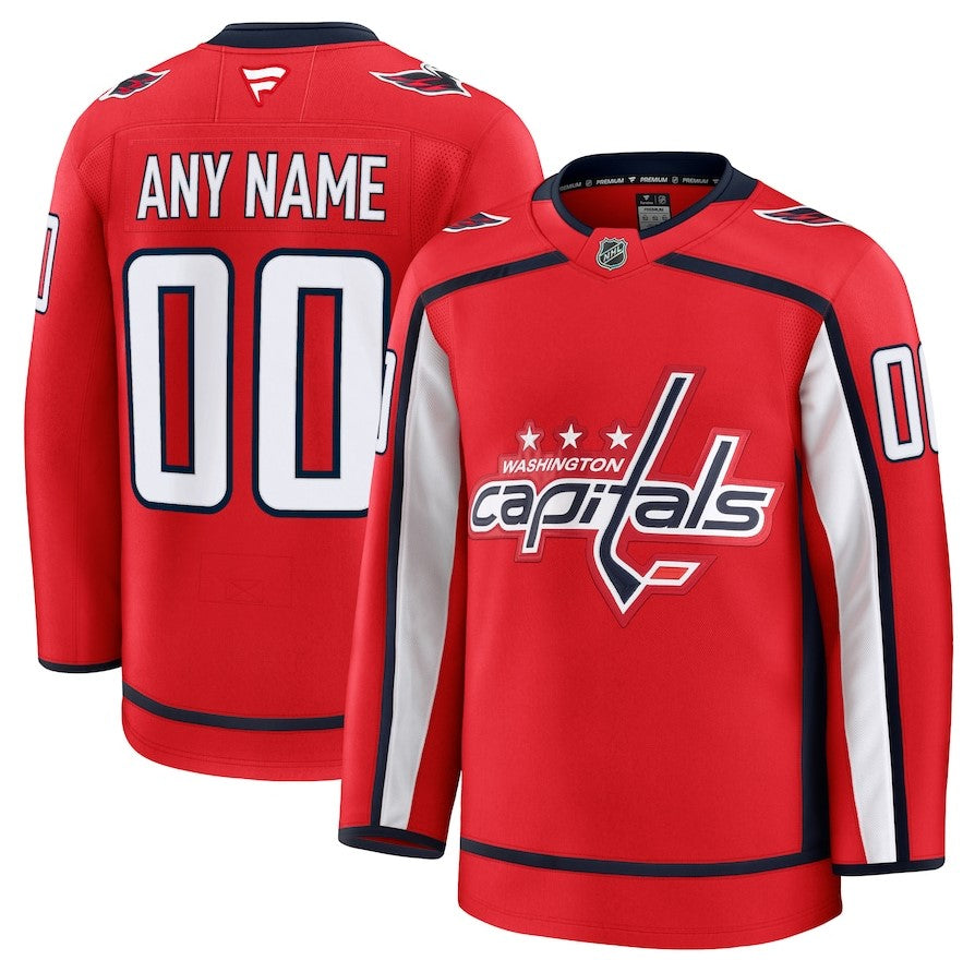 ANY NAME AND NUMBER WASHINGTON CAPITALS HOME OR AWAY FANATICS NHL JERSEY (HAND STITCHED PREMIUM MODEL)