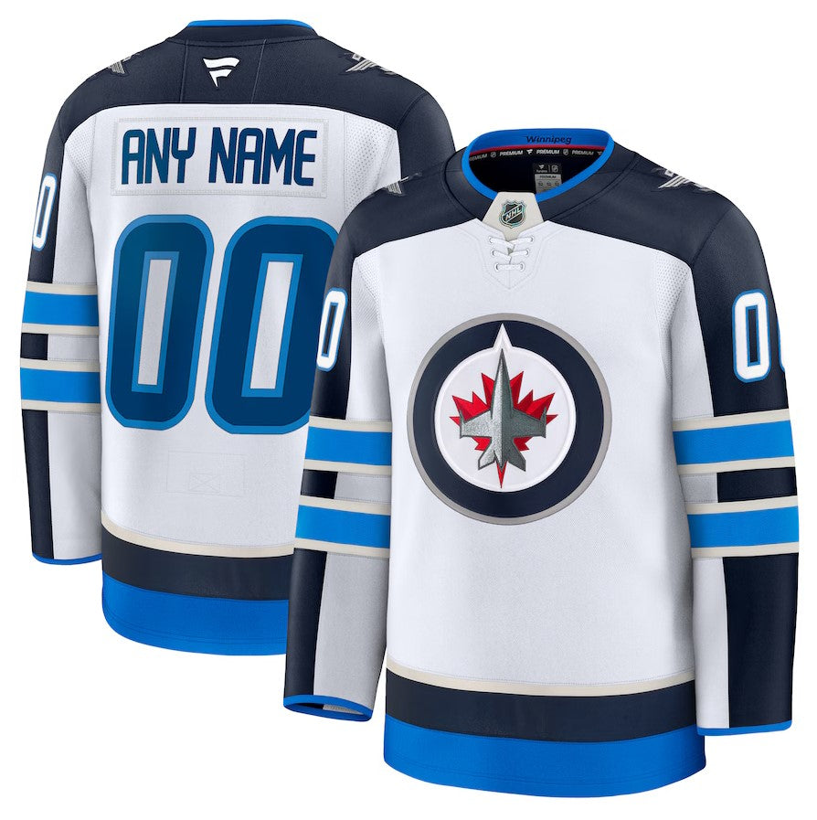 ANY NAME AND NUMBER WINNIPEG JETS HOME OR AWAY FANATICS NHL JERSEY (HAND STITCHED PREMIUM MODEL) (Copy)