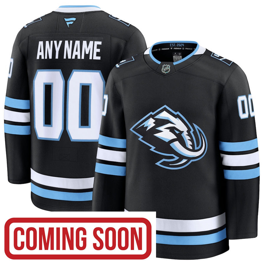 ANY NAME AND NUMBER UTAH MAMMOTH HOME OR AWAY FANATICS PREMIUM NHL JERSEY (HAND STITCHED ON-ICE NAME/NUMBER/CUSTOMIZATION)