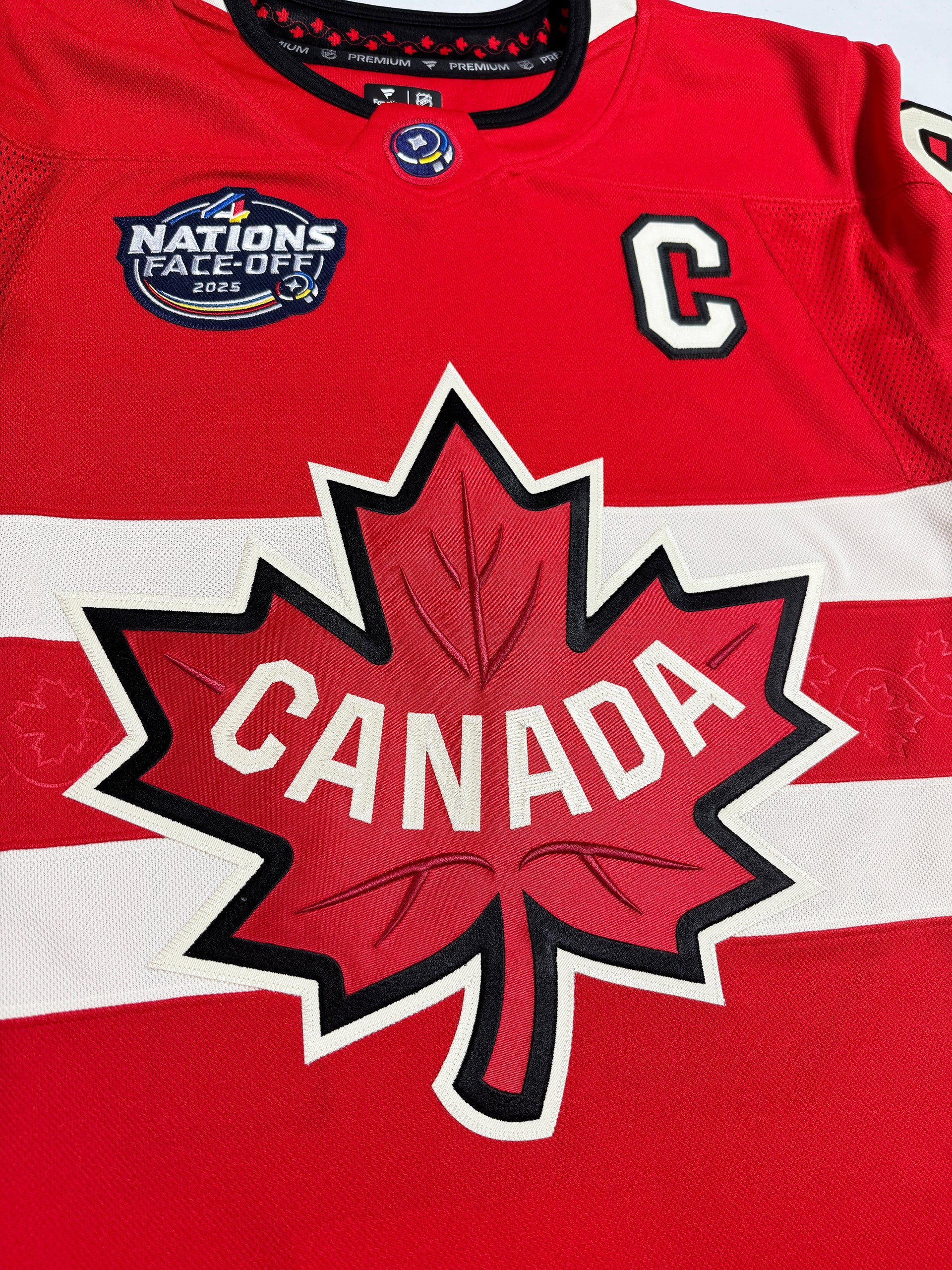 ANY NAME AND NUMBER TEAM CANADA NATIONS FANATICS PREMIUM NHL JERSEY