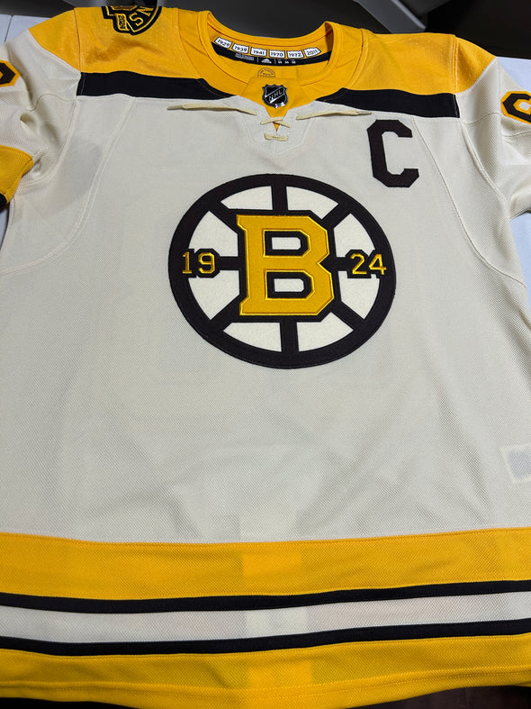 ANY NAME AND NUMBER BOSTON BRUINS THIRD CENTENNIAL AUTHENTIC ADIDAS NHL JERSEY (CUSTOMIZED PRIMEGREEN MODEL)